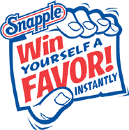 Snapple - Win yourself a favor instantly